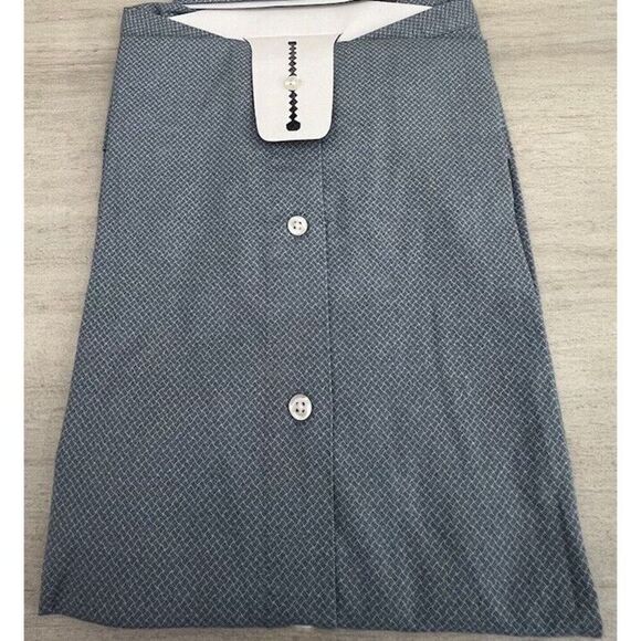 Bonobos B3763 Stretch Riviera Short Slv. Shirt Blue White Men's Sz Large-Reg - Picture 4 of 7